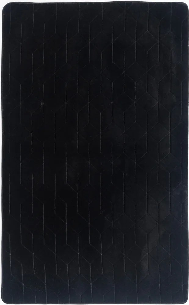 Rabbit szőnyeg 3D fekete 80x150 Csúszásgátló Puha