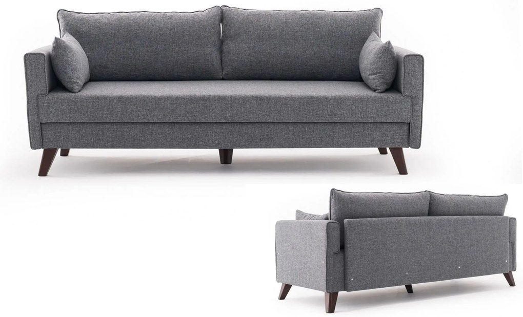 3 személyes kanapéágy Bella Sofa - Szürke