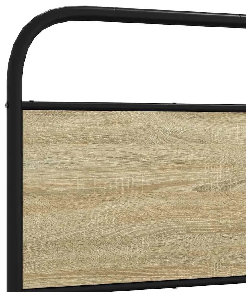 fejtámla sonoma tölgy 75 cm acél és műfa