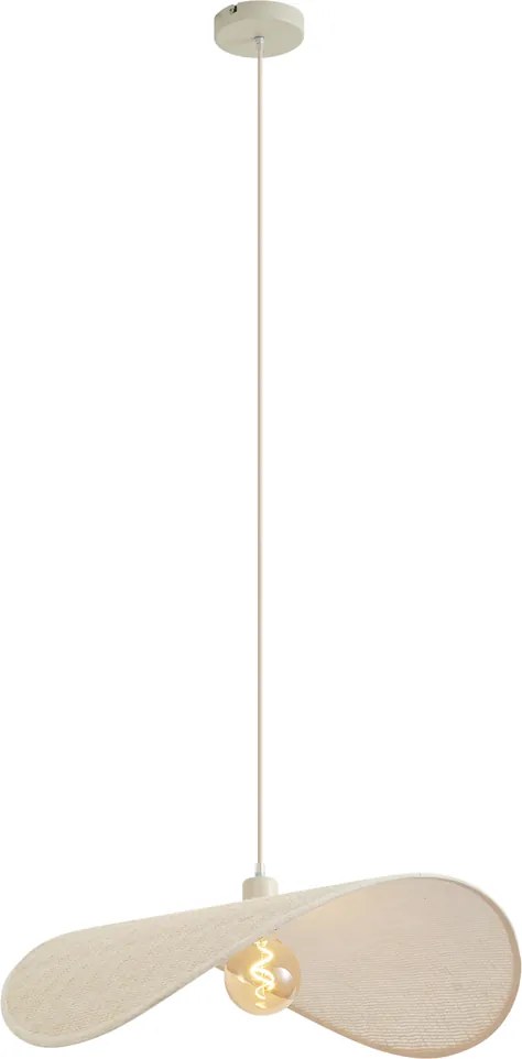 Modern függőlámpa bézs 65 cm - Hat