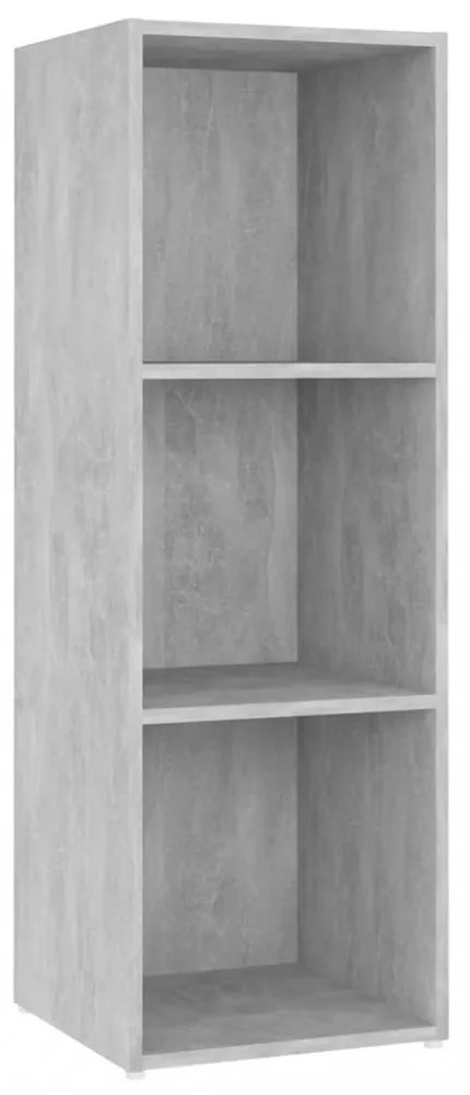 betonszürke szerelt fa TV-szekrény 107 x 35 x 37 cm