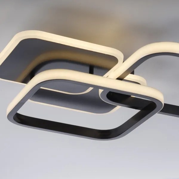 Leuchten Direkt 14117-18 - LED Mennyezeti lámpa SEVENT LED/36W/230V fekete