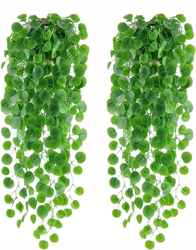 DabbOo 2db mesterséges lógó növény 80 cm begónia, fali dekoráció