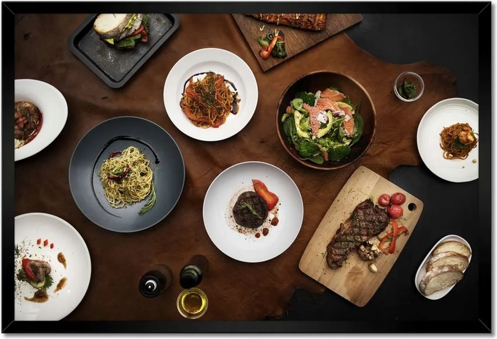 Poszterek keretben 60x40 Ázsiai ételek