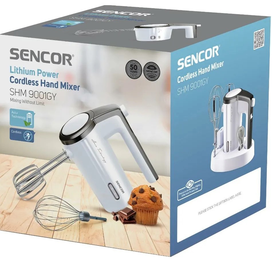 Sencor SHM 9001GY vezeték nélküli kézi habverő