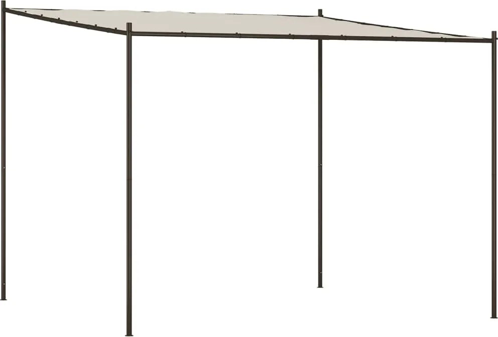 vidaXL fehér szövet és acél pavilon 3 x 3 m 180 g/m²