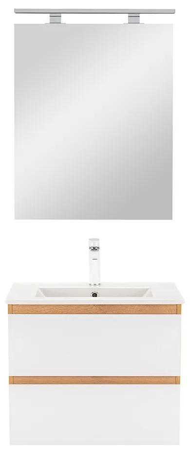 Vario Forte 60 komplett fürdőszoba bútor tölgy-fehér