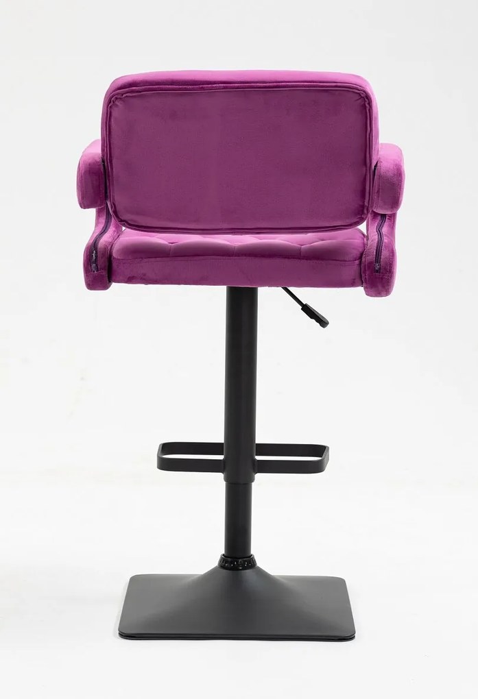HR8403KW Fukszia modern velúr szék fekete lábbal