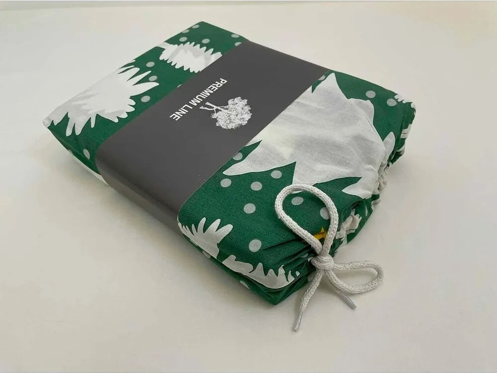 Pamut deluxe ágynemű KARAMA GREEN WOODS 140x200 cm