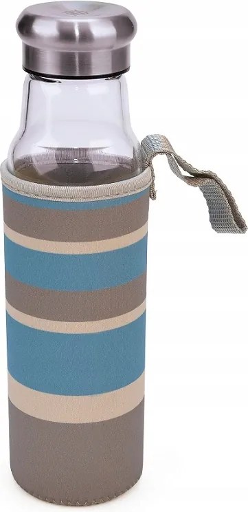 Márkás Prémium Egészséges Hőálló Üvegpalack Kulacs 550ml Huzat Ir