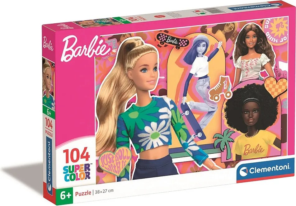 Barbie Skateboard 104 db-os puzzle Clementoni
