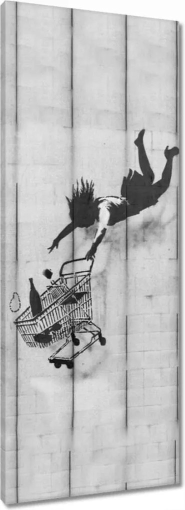 Festmények 40x100 Banksy kosár