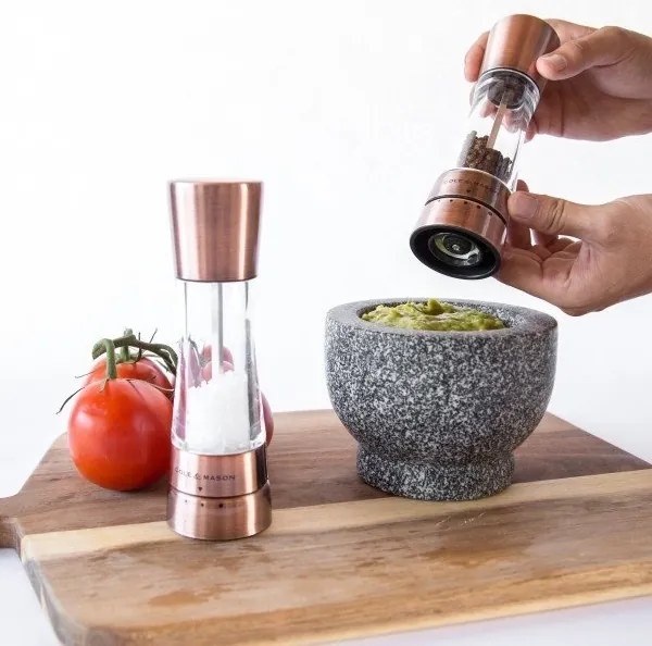 Cole&Mason DERWENT 2 db-os só- és borsőrlő készlet, 19 cm, réz