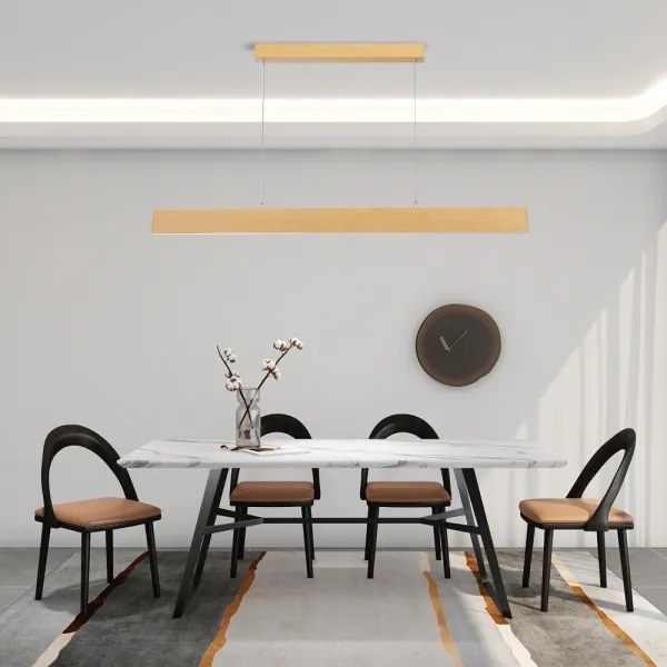 Brilagi - Dimmelhető LED kábeles csillár SLIMLINE LED/40W/230V 3000-6000K tölgy dekor + távirányító