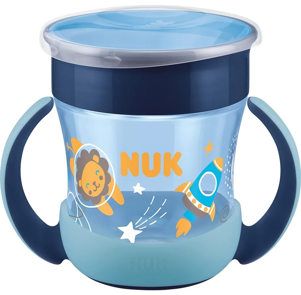 Bájos itató pohár Mini Magic NUK Cup Night 160 ml blue