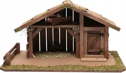 Karácsonyi Betlehem *állvány* 45x24x22cm- 7-8cm magas figurákhoz