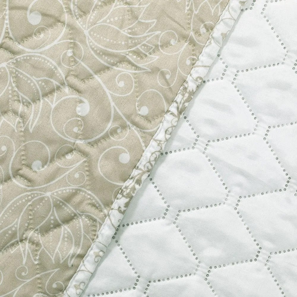 Alhambra bézs kétoldalas mikroszálas ágytakaró, 240 x 260 cm - DecoKing