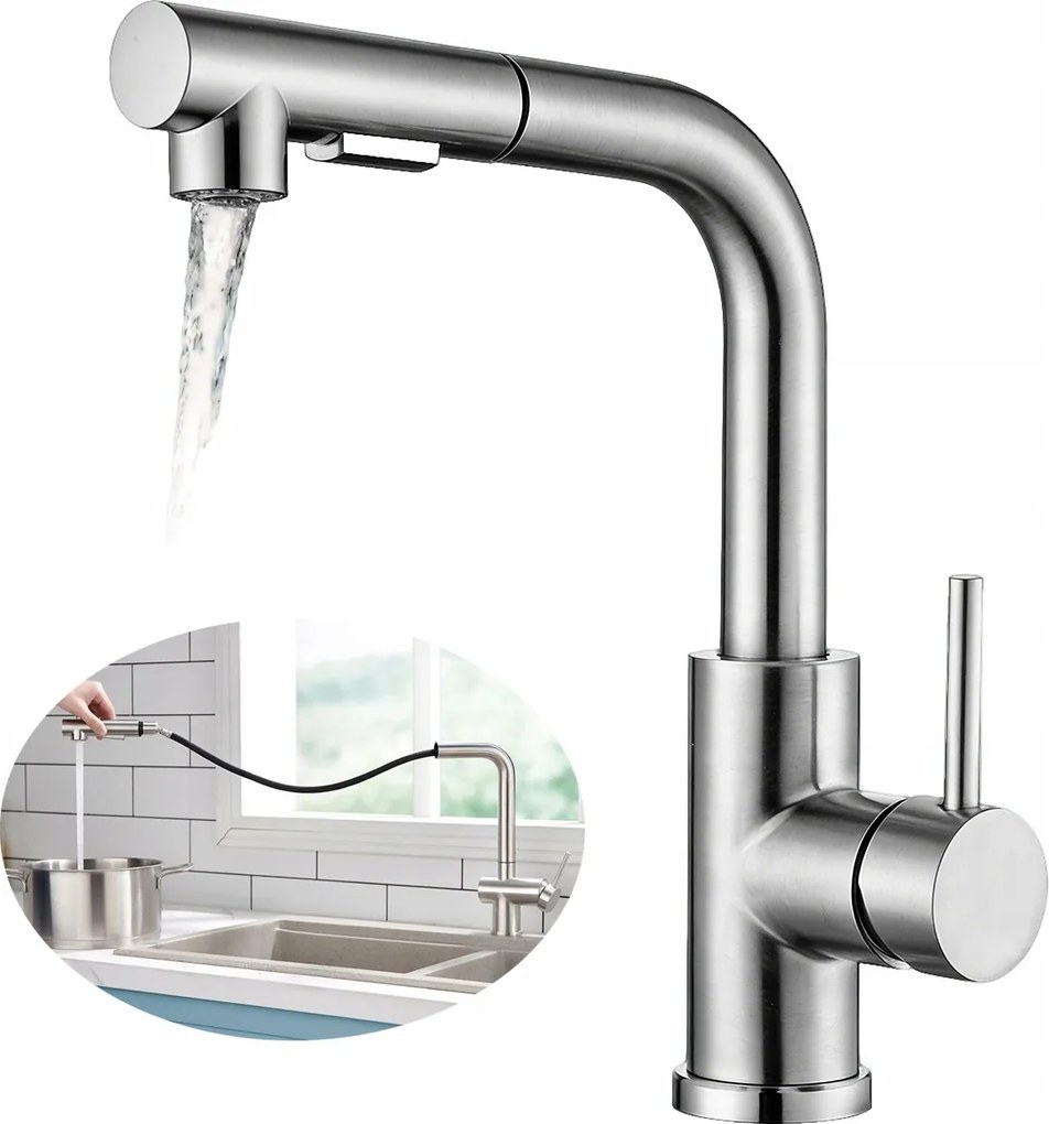 Konyhai Csaptelep Asztali Kihúzható Kifolyócső Alap