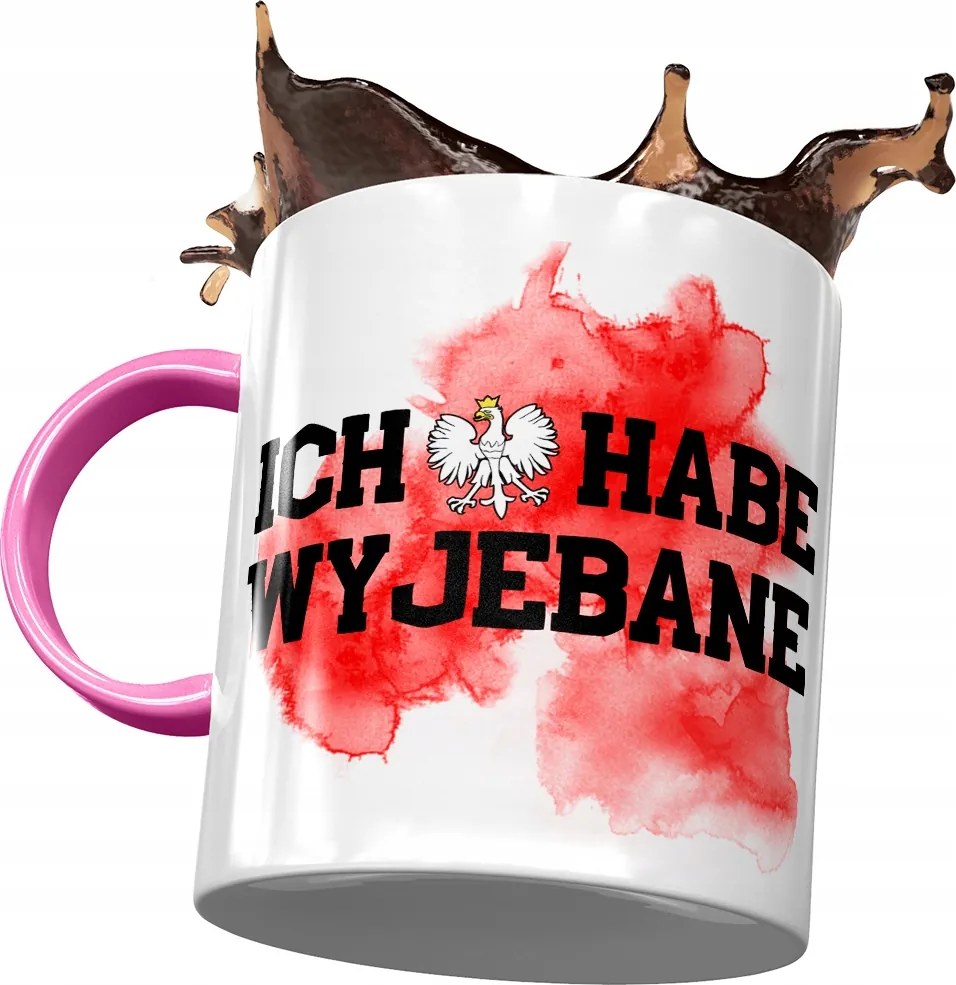 Bögre Rózsaszín Vicces Ich Habe Ki*bane Ajándék Nyomtatott Fotóval