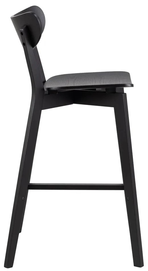 Fekete kaucsukfa bárszék szett 2 db-os 105 cm Roxby – Actona