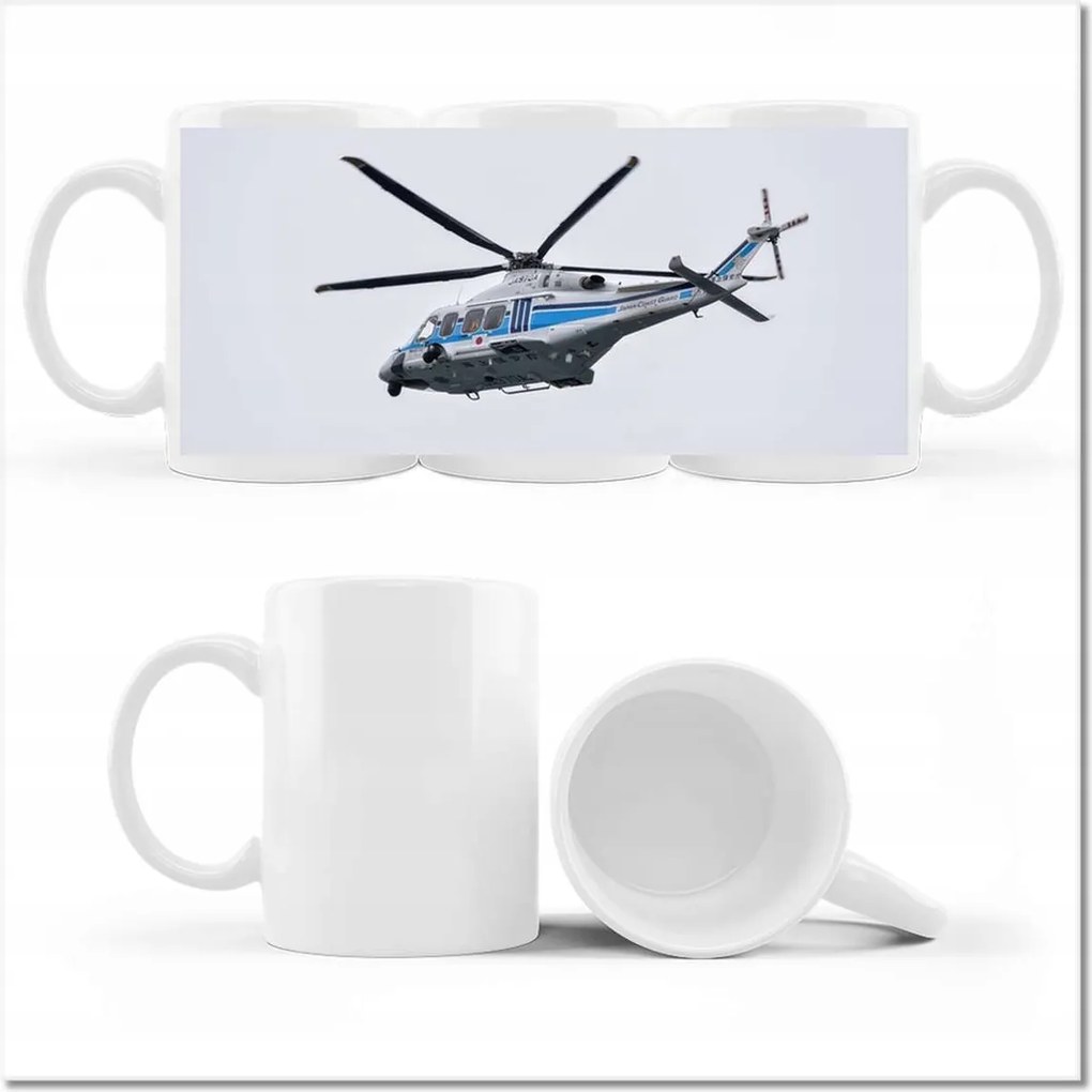 Japán helikopter mintás bögre
