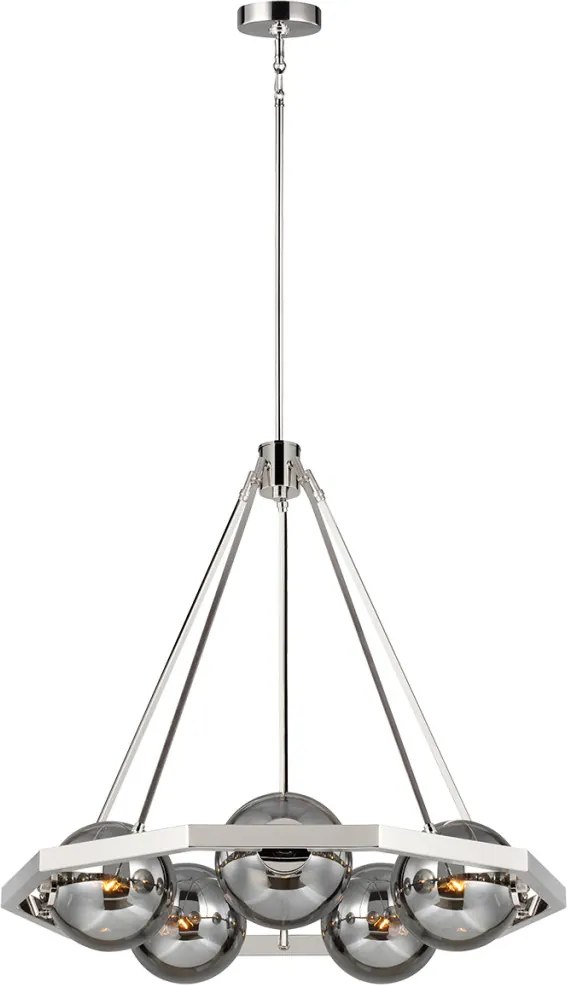ELSTEAD QN-HARPER5 HARPER Glamour Csillár Polírozott nikkel E14 IP20