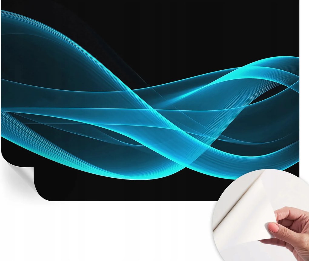 Öntapadós fotótapéta Nappaliba és Hálószobába Látványos hullámok 104x70