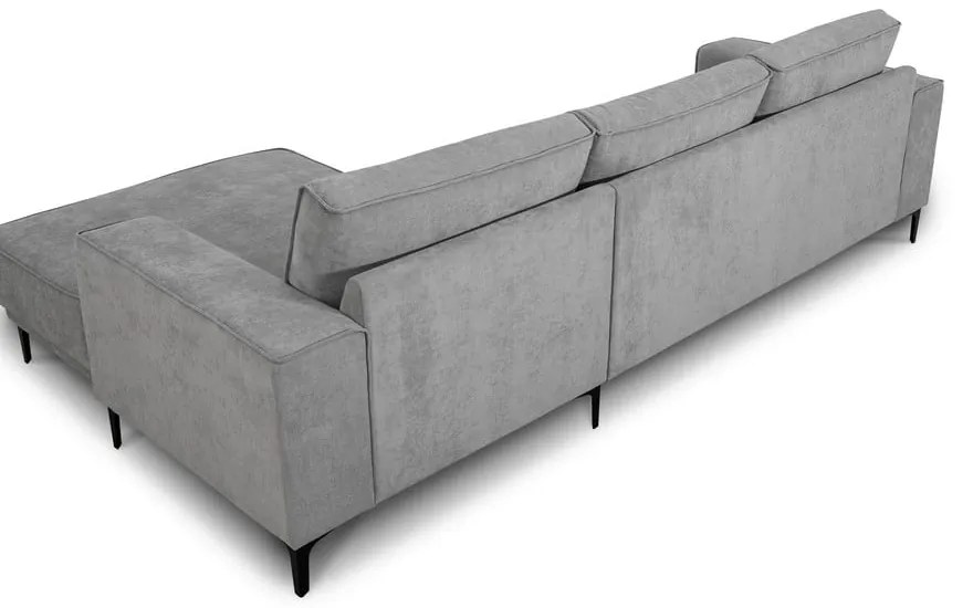 Szürke sarokkanapé (jobb oldali-heverő résszel) Copenhagen – Scandic