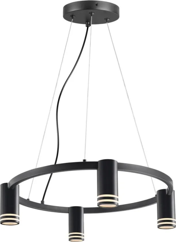 POLUX 327567 ROMA Modern Led Függesztett Lámpa Fekete GU10 IP20