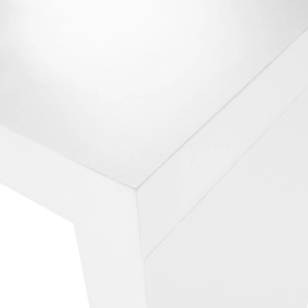 Konzolasztal, fehér, FITRON