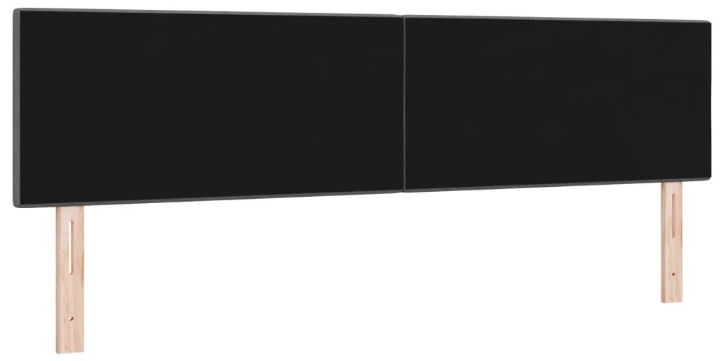LED Fejtámla Gombos Szövet Sötétszürke 90 cm