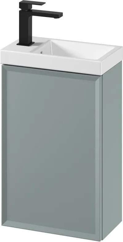 Cersanit S801-570 -Falra szerelhető fürdőszobai szekrény mosdóval MILLE 40x22 cm menta