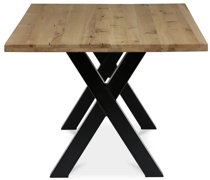 Tömör Tölgy Étkezőasztal 200×100 cm. DS-X200 DUB