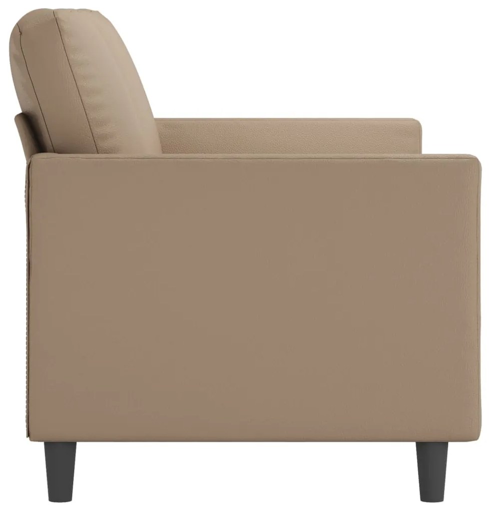 3 személyes cappuccino színű műbőr kanapé 180 cm