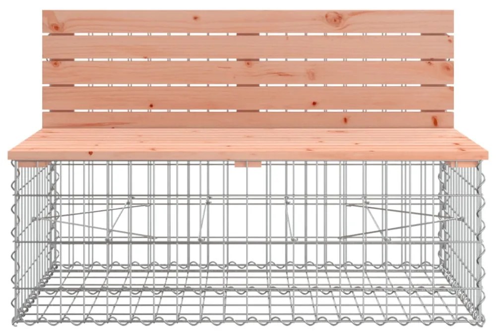tömör duglászfenyő gabion kerti pad 287x71x65,5 cm