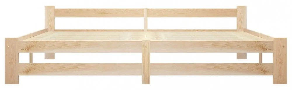 tömör fenyőfa ágykeret matrac nélkül 200 x 200 cm