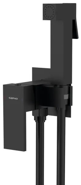 Sapho-Zuhanyzós bidécsap rejtett beépítéshez CUBEMIX mat. fekete