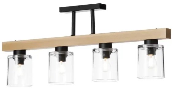 Felületre szerelhető csillár RUSTIC RADIANCE 4xE27/60W/230V