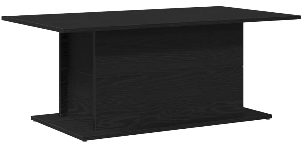 Fekete Tölgy Kávézóasztal 102x55,5x40 cm Szerelt Fa
