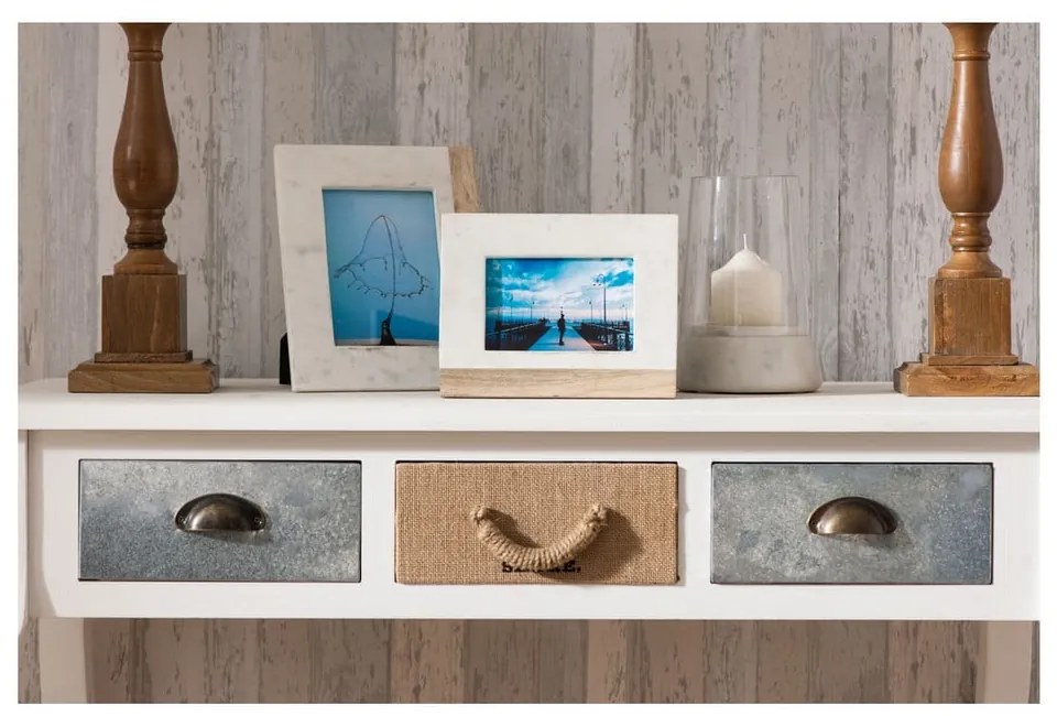 Fehér-natúr színű kő képkeret 18x23 cm Sena – Premier Housewares