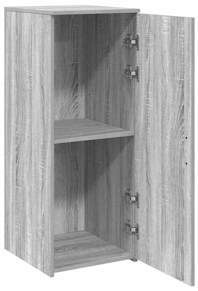tároló szekrény szürke sonoma 40x45x103,5 cm szerelt fa