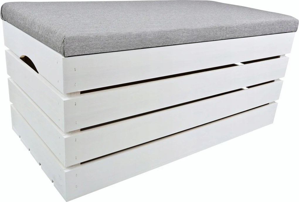 Puff Fa Ülőfelület Tároló Láda Nyitható