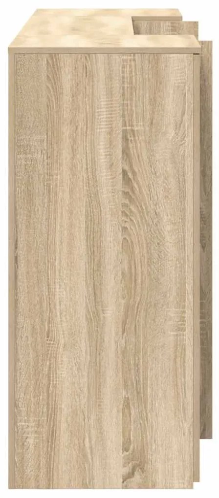 recepciós pult sonoma tölgy 200x50x103,5 cm szerelt fa