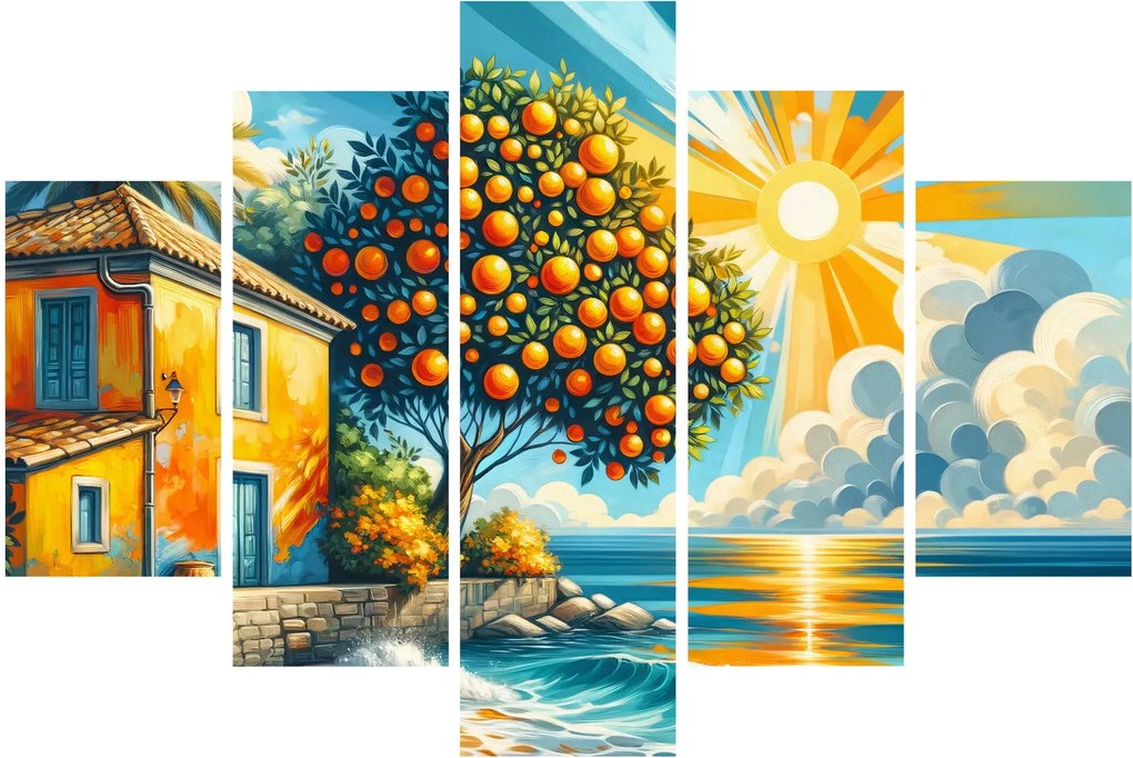 Kép - Ház narancsokkal I. (150x105 cm)