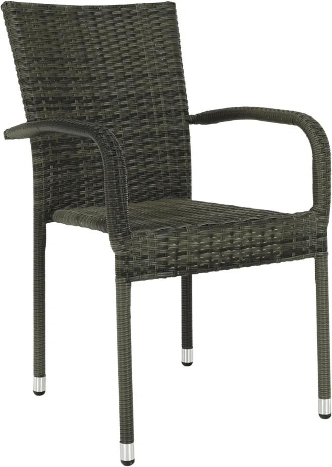 Kerti szék, szürke, VIPANA