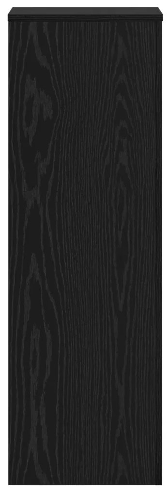 Növényállványok 2 db Fekete tölgy 66x33x100 cm Mérnöki fa
