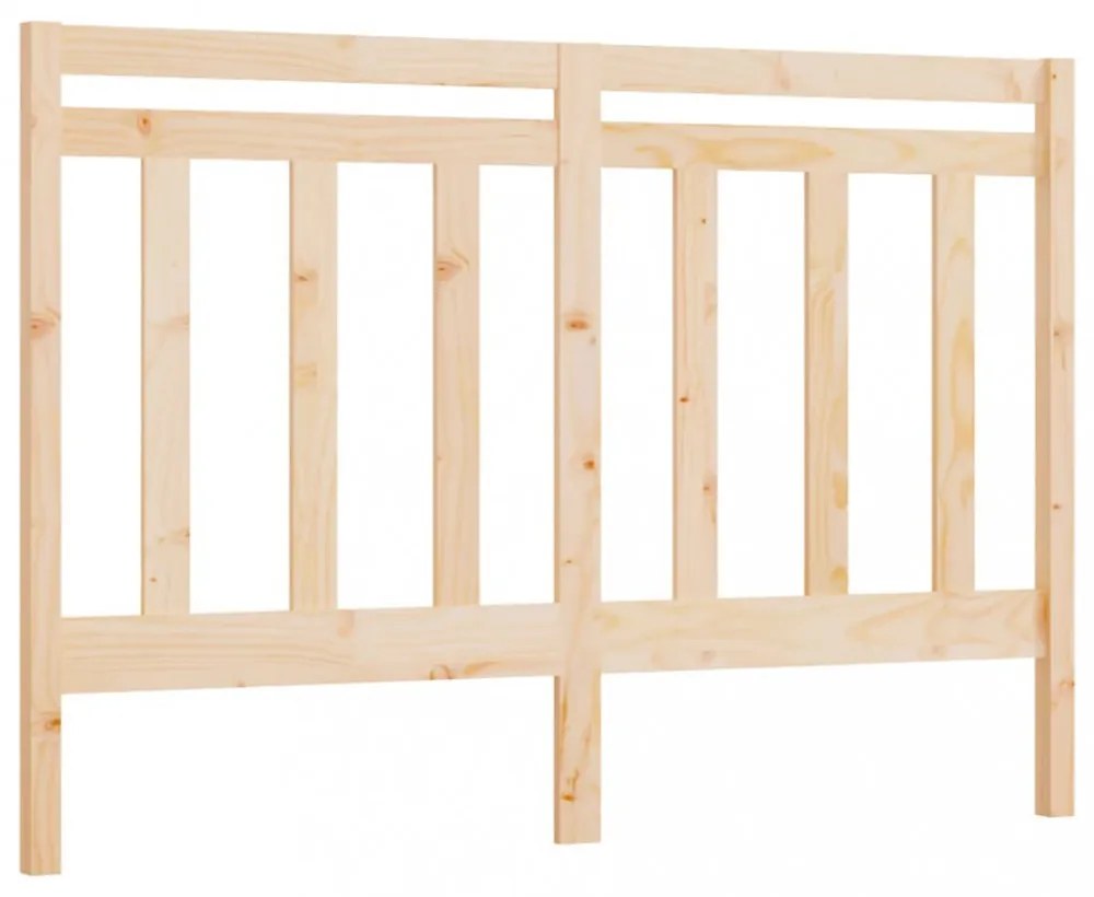 tömör fenyőfa ágyfejtámla 126 x 4 x 100 cm