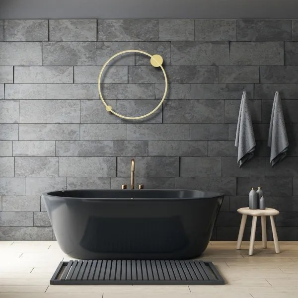 LED fali lámpa SATURNO LED/46W/230V 80 cm átmérő IP44 arany