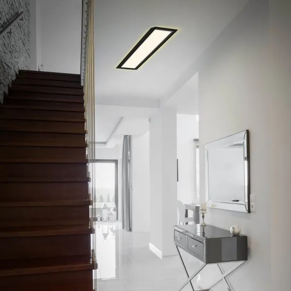 Briloner 7365-015 - LED Mennyezeti lámpa CADRE LED/22W/230V 58,2x20,2 cm fekete