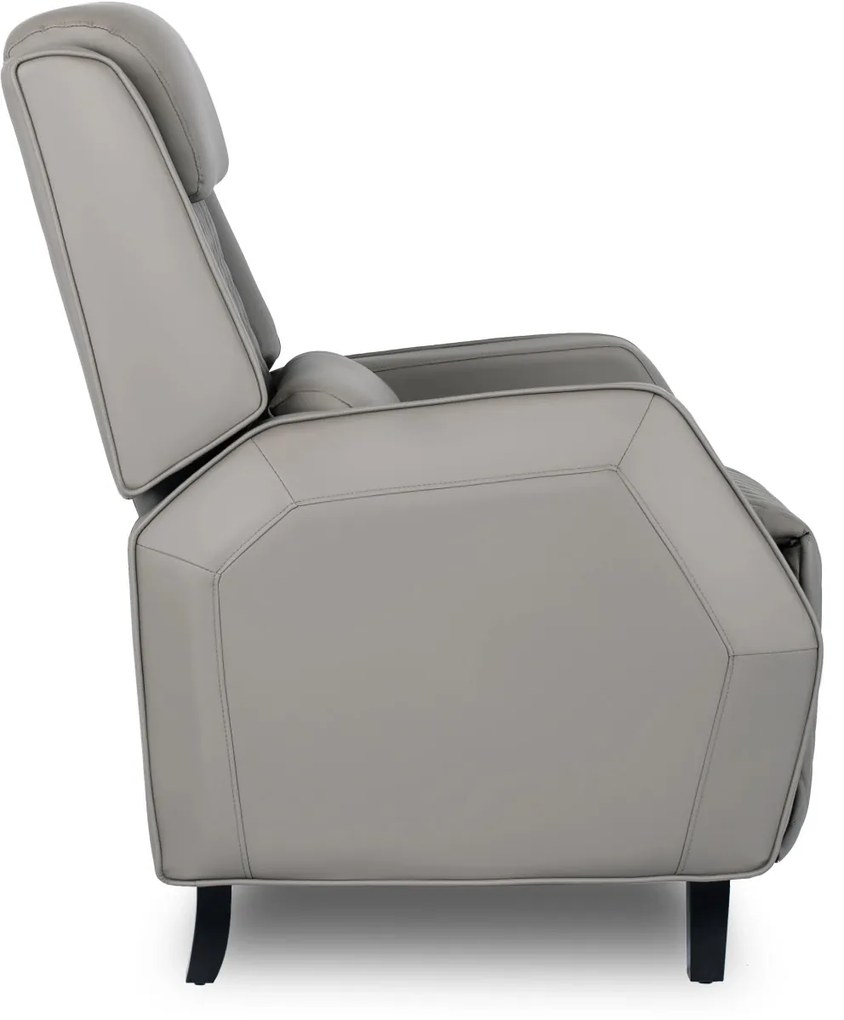 Elegáns Dönthető Relaxfotel Szürke Eco-bőr Kárpittal. VIPER